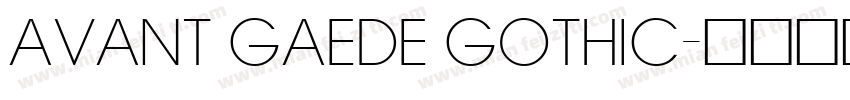 AVANT GAEDE GOTHIC字体转换